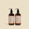 'Fan Shell - Goldie' | Wash and Lotion Kit 500ml by The Commonfolk Collective. Australian Art Prints and Homewares. Green Door Decor. www.greendoordecor.com.au