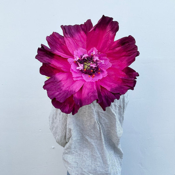 Dancing Paper Flower XL | Magenta Pink. Australian Art Prints and Homewares. Green Door Decor. www.greendoordecor.com.au