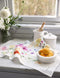Linen Tea Towel | Ranunculus by Bespoke Letterpress. Australian Art Prints and Homewares. Green Door Decor. www.greendoordecor.com.au