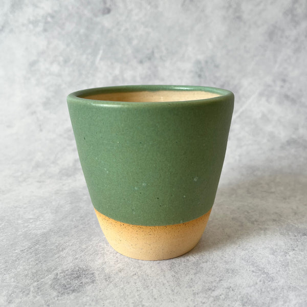 Ceramic Latte Cup | Matte Sage by Bei Creative. Australian Art Prints and Homewares. Green Door Decor. www.greendoordecor.com.au