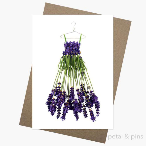 Petal & Pins Card - Campo de Flori Lavender Dress