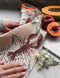 'Summer Picnic' Linen Tea Towel by Bespoke Letterpress. Australian Art Prints and Homewares. Green Door Decor. www.greendoordecor.com.au