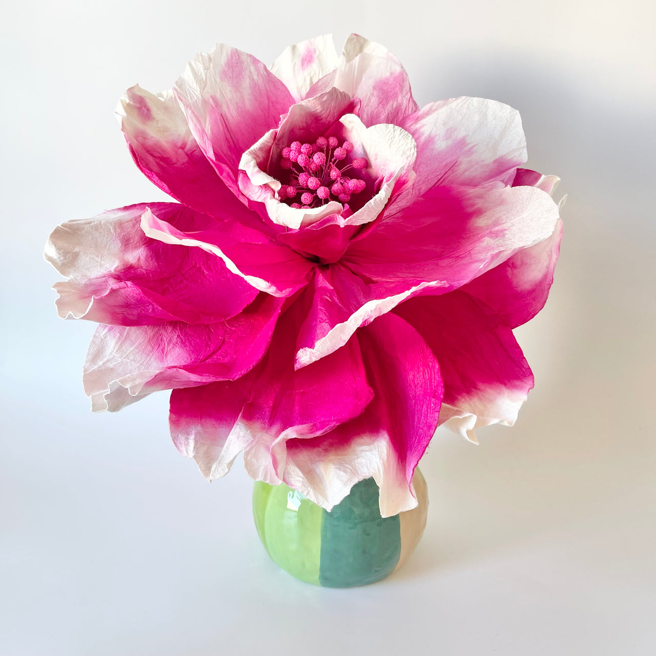 Paper Flowers - Bell Flower | Magnta Pink by Nibbanah. Australian Art Prints, Gifts, Fashion and Homewares. Green Door Decor. www.greendoordecor.com.au