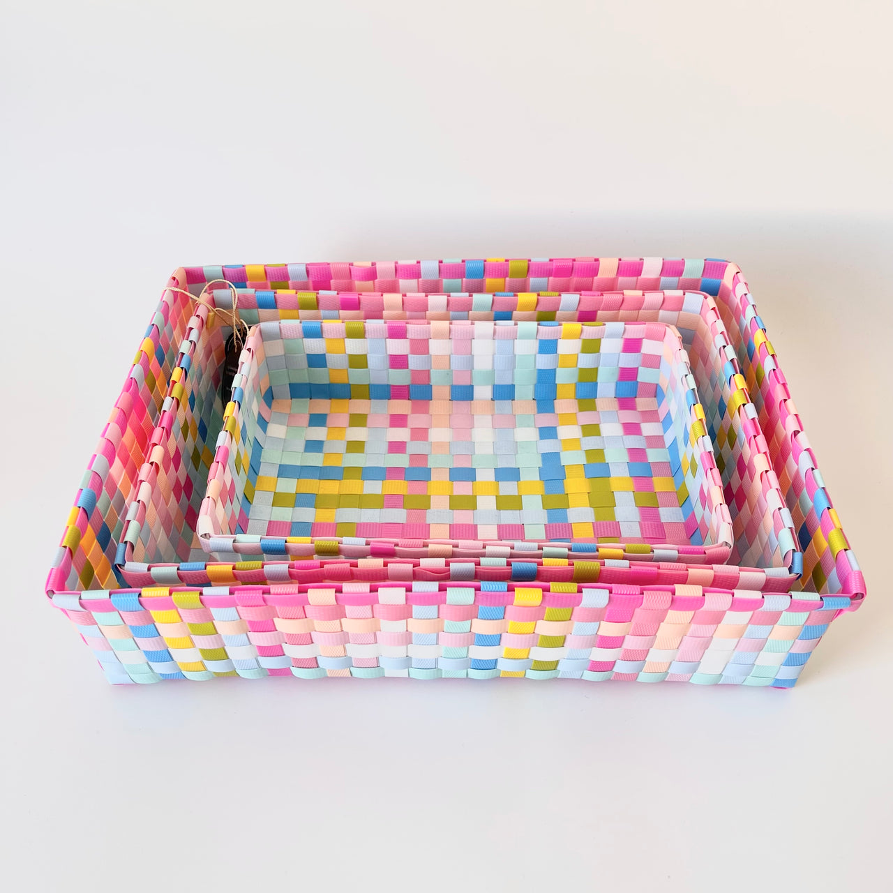 Recycled Plastic Tray - 3 Sizes | Blue Multi by Nibbanah. Australian Art Prints, Gifts, Fashion and Homewares. Green Door Decor. www.greendoordecor.com.au
