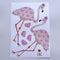 Wall Decals A4 Sheet | Pink Flamingo by Missy Minzy. Australian Art Prints and Homewares. Green Door Decor. www.greendoordecor.com.au