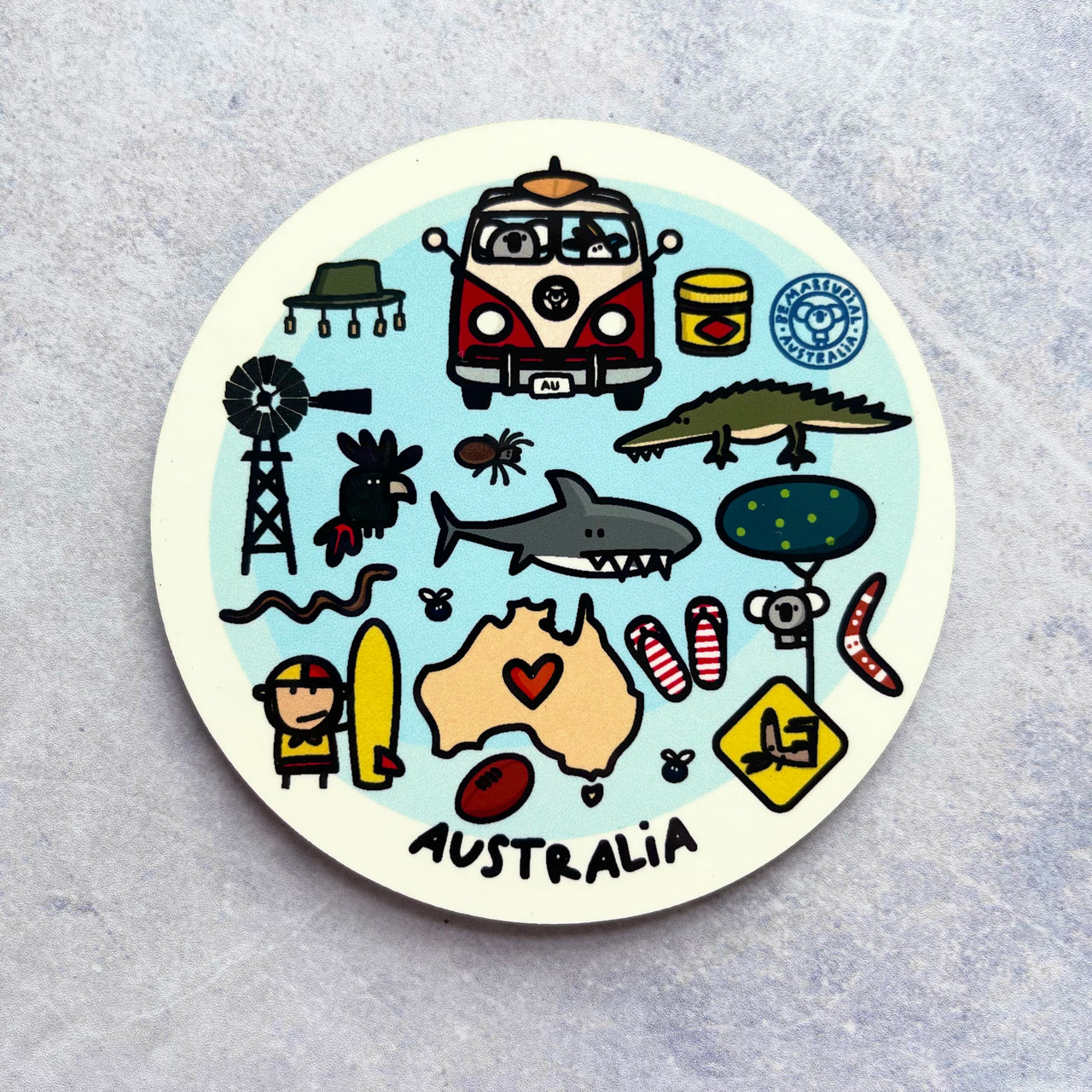 Coaster | Australia Icons by Be Marsupial. Australian Art Prints and Homewares. Green Door Decor. www.greendoordecor.com.au