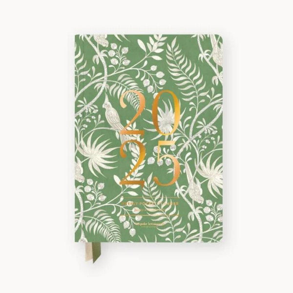 2025 Pocket Planner | Jardin Tropical by Bespoke Letterpress. Australian Art Prints and Homewares. Green Door Decor. www.greendoordecor.com.au