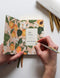 2025 Pocket Planner | Peaches by Bespoke Letterpress. Australian Art Prints and Homewares. Green Door Decor. www.greendoordecor.com.au