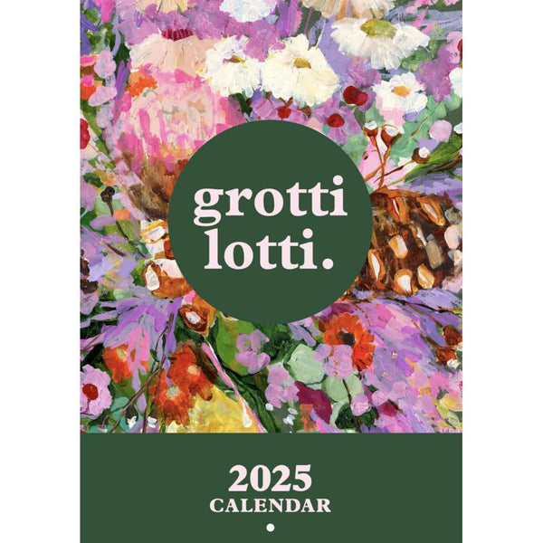 2025 Grotti Lotti Calendar. Australian Art Prints and Homewares. Green Door Decor. www.greendoordecor.com.au