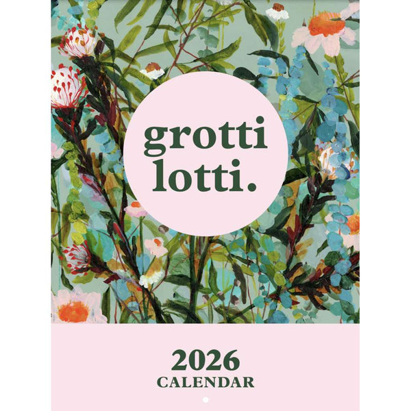 2026 Grotti Lotti Calendar | A3 by Grotti Lotti. Australian Art Prints and Homewares. Green Door Decor. www.greendoordecor.com.au