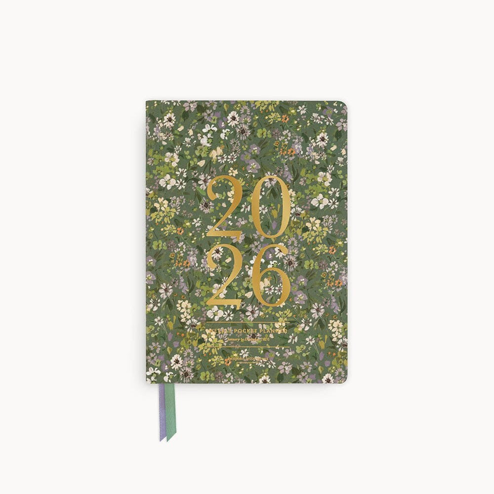 2026 Pocket Planner | Summer Perennials by Bespoke Letterpress. Australian Art Prints and Homewares. Green Door Decor. www.greendoordecor.com.au