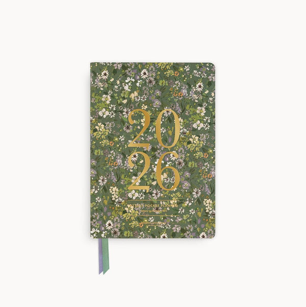 2026 Pocket Planner | Summer Perennials by Bespoke Letterpress. Australian Art Prints and Homewares. Green Door Decor. www.greendoordecor.com.au