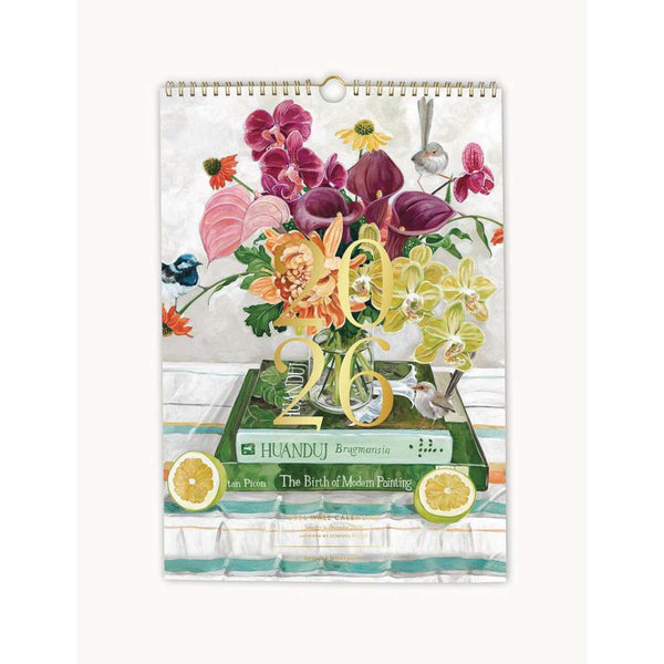 2026 Wall Calendar by Bespoke Letterpress. Australian Art Prints and Homewares. Green Door Decor. www.greendoordecor.com.au