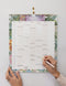 2027 Family Wall Calendar by Bespoke Letterpress. Australian Art Prints, Gifts, Fashion and Homewares. Green Door Decor. www.greendoordecor.com.au