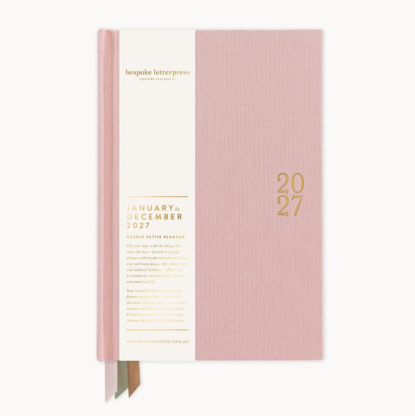 2027 Petite Planner | Primrose by Bespoke Letterpress. Australian Art Prints, Gifts, Fashion and Homewares. Green Door Decor. www.greendoordecor.com.au