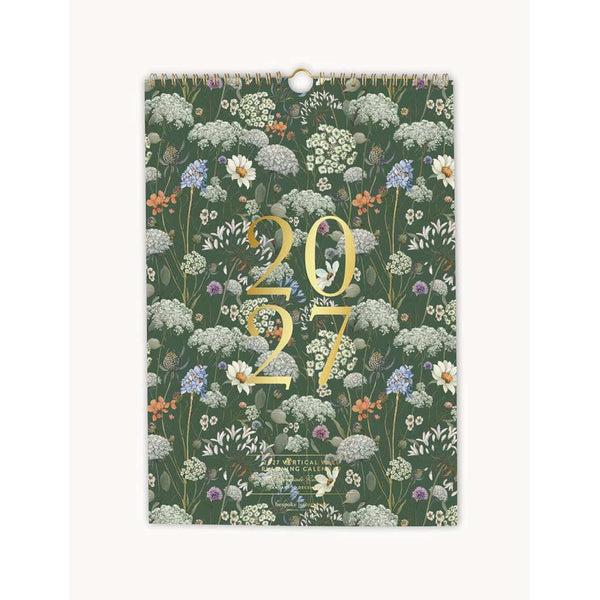 2027 Vertical Wall Planning Calendar by Bespoke Letterpress. Australian Art Prints, Gifts, Fashion and Homewares. Green Door Decor. www.greendoordecor.com.au
