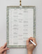 2027 Vertical Wall Planning Calendar by Bespoke Letterpress. Australian Art Prints, Gifts, Fashion and Homewares. Green Door Decor. www.greendoordecor.com.au