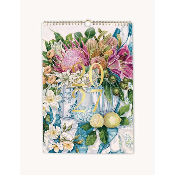 2027 Wall Calendar | Still Life by Bespoke Letterpress. Australian Art Prints, Gifts, Fashion and Homewares. Green Door Decor. www.greendoordecor.com.au