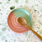 Spoon Rest | Pink & Mint Glaze by Bei Creative. Australian Art Prints and Homewares. Green Door Decor. www.greendoordecor.com.au