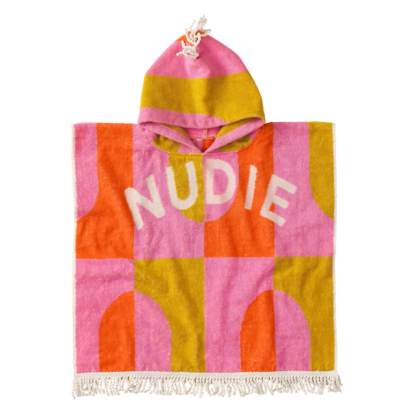 'Redondo' Hooded Nudie Towel | Paprika by Sage and Clare. Australian Art Prints and Homewares. Green Door Decor. www.greendoordecor.com.au