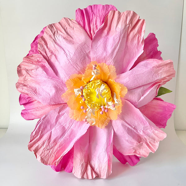 Paper Flowers - XL Dancing Flower | Salmon by Nibbanah. Australian Art Prints, Gifts, Fashion and Homewares. Green Door Decor. www.greendoordecor.com.au