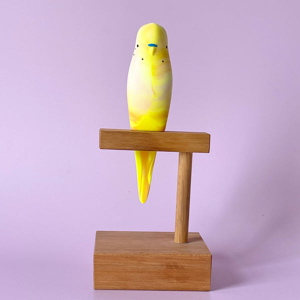 Pete Cromer | Resin Budgerigar #5. Australian Art Prints and Homewares. Green Door Decor. www.greendoordecor.com.au