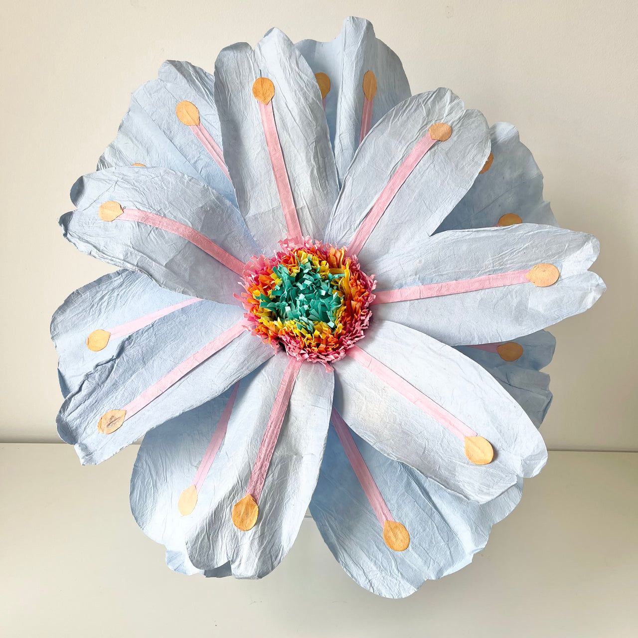 Paper Flowers - XL Coral Flower | Baby Blue by Nibbanah. Australian Art Prints, Gifts, Fashion and Homewares. Green Door Decor. www.greendoordecor.com.au