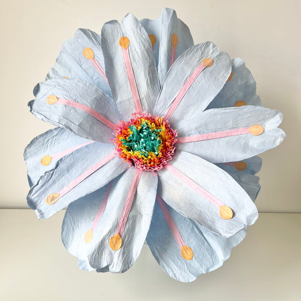 Paper Flowers - XL Coral Flower | Baby Blue by Nibbanah. Australian Art Prints, Gifts, Fashion and Homewares. Green Door Decor. www.greendoordecor.com.au