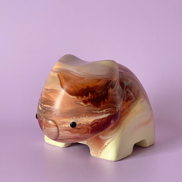 Pete Cromer | Resin Wombat #3. Australian Art Prints and Homewares. Green Door Decor. www.greendoordecor.com.au