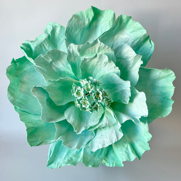 Paper Flowers - XL Primrose Flower | Tiffany Blue by Nibbanah. Australian Art Prints, Gifts, Fashion and Homewares. Green Door Decor. www.greendoordecor.com.au
