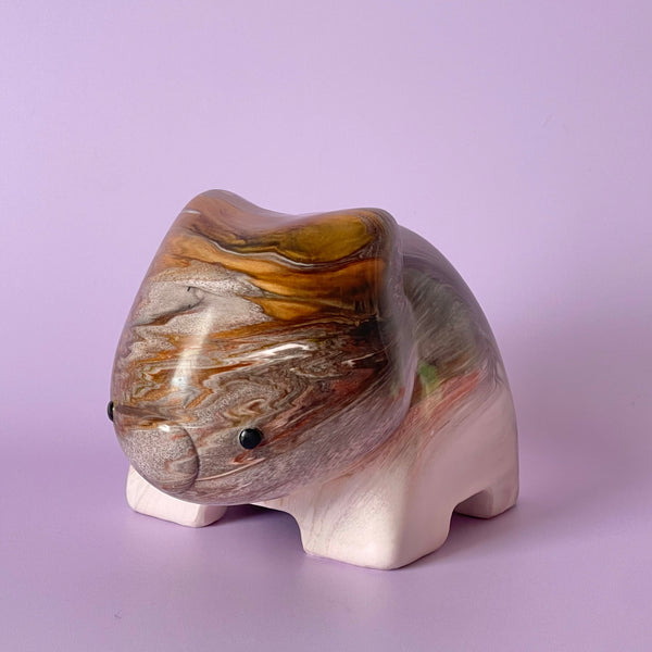 Pete Cromer | Resin Wombat #9. Australian Art Prints and Homewares. Green Door Decor. www.greendoordecor.com.au