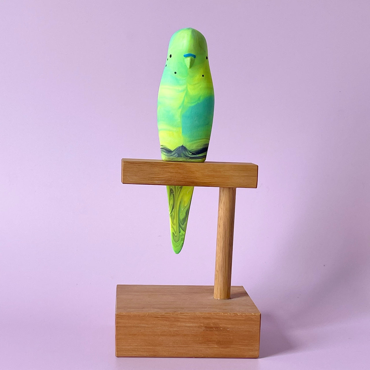 Pete Cromer | Resin Budgerigar #9. Australian Art Prints and Homewares. Green Door Decor. www.greendoordecor.com.au