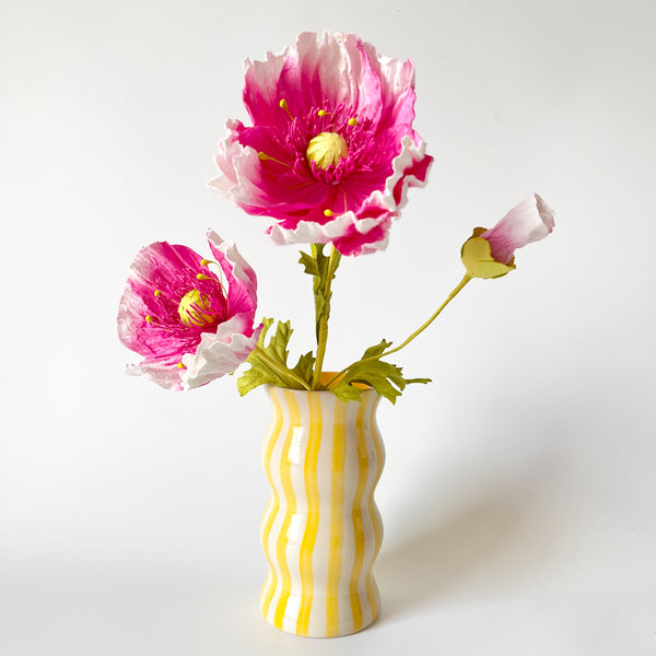 Paper Flowers - Poppy Garden Bunch | Pink & Magenta by Nibbanah. Australian Art Prints, Gifts, Fashion and Homewares. Green Door Decor. www.greendoordecor.com.au