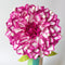Paper Flowers - Single Stem XL Dahlia | Magenta Pink & White by Nibbanah. Australian Art Prints, Gifts, Fashion and Homewares. Green Door Decor. www.greendoordecor.com.au