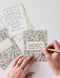 4pk Notecard Set | Forget Me Not by Bespoke Letterpress. Australian Art Prints, Gifts, Fashion and Homewares. Green Door Decor. www.greendoordecor.com.au