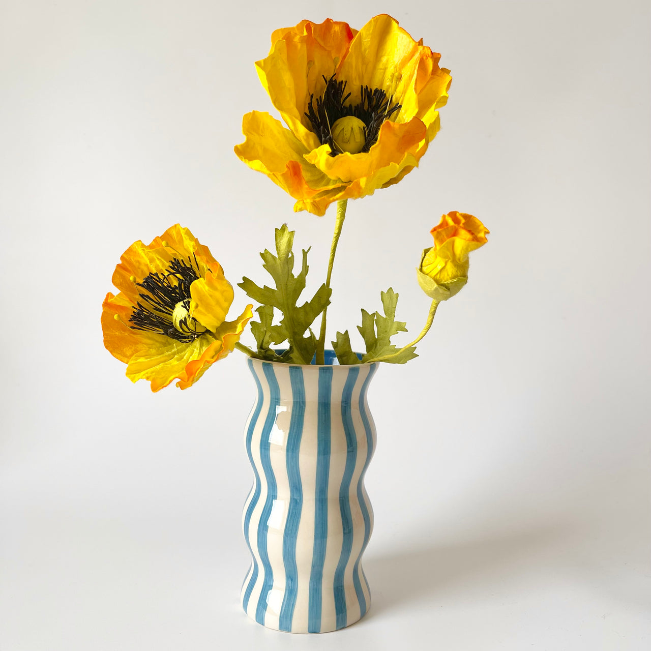 Paper Flowers - Poppy Garden Bunch | Yellow by Nibbanah. Australian Art Prints, Gifts, Fashion and Homewares. Green Door Decor. www.greendoordecor.com.au