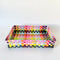 Recycled Plastic Tray - 3 Sizes | Pixel Black by Nibbanah. Australian Art Prints, Gifts, Fashion and Homewares. Green Door Decor. www.greendoordecor.com.au