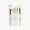 5 Piece Rainbow Makeup Brush Set by Oh Flossy. Australian Art Prints and Homewares. Green Door Decor. www.greendoordecor.com.au