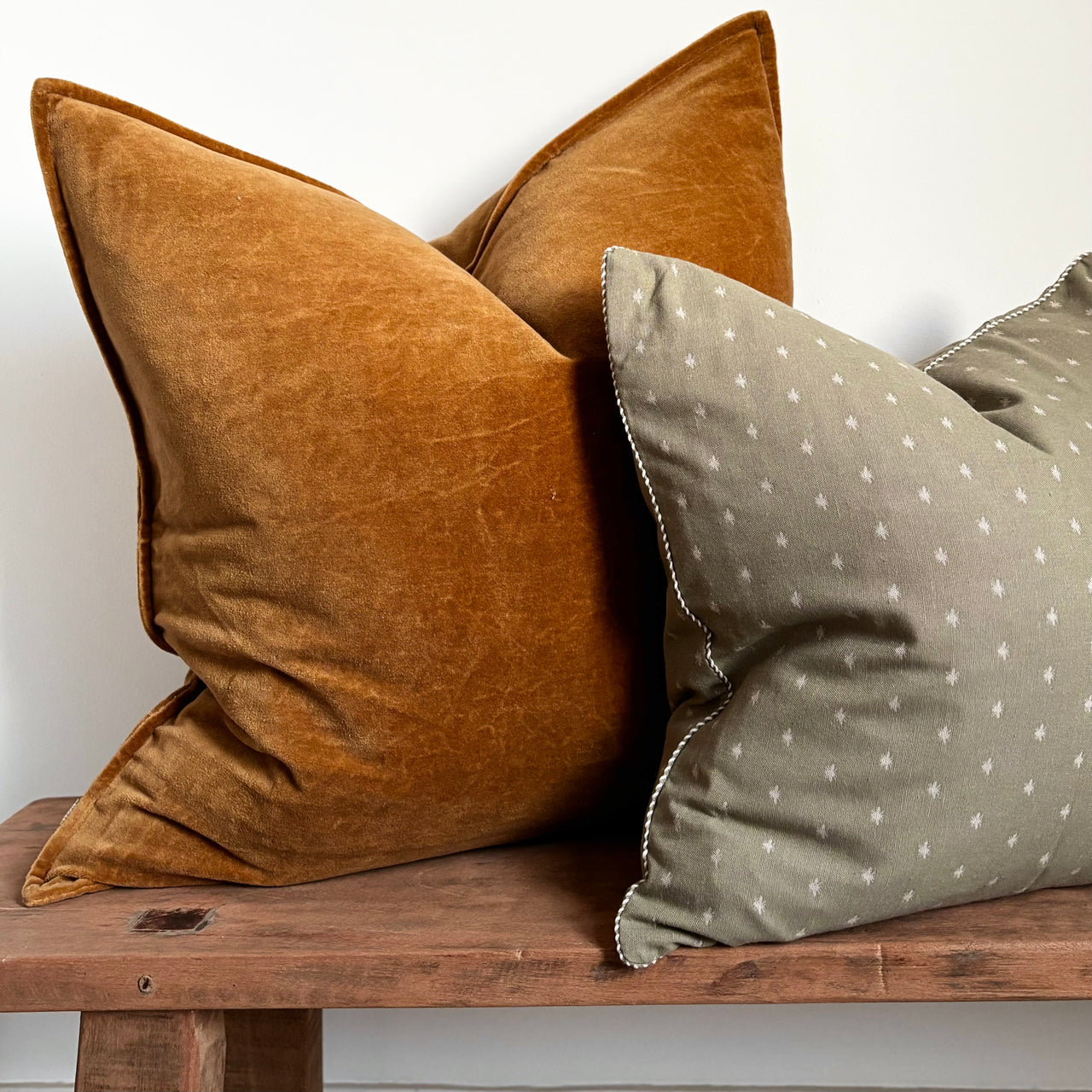 Velvet Euro Cushion | Honey by Raine & Humble, Florabelle Living. Australian Art Prints and Homewares. Green Door Decor. www.greendoordecor.com.au