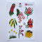 Wall Decals A4 Sheet | Australian Flowers by Missy Minzy. Australian Art Prints and Homewares. Green Door Decor. www.greendoordecor.com.au