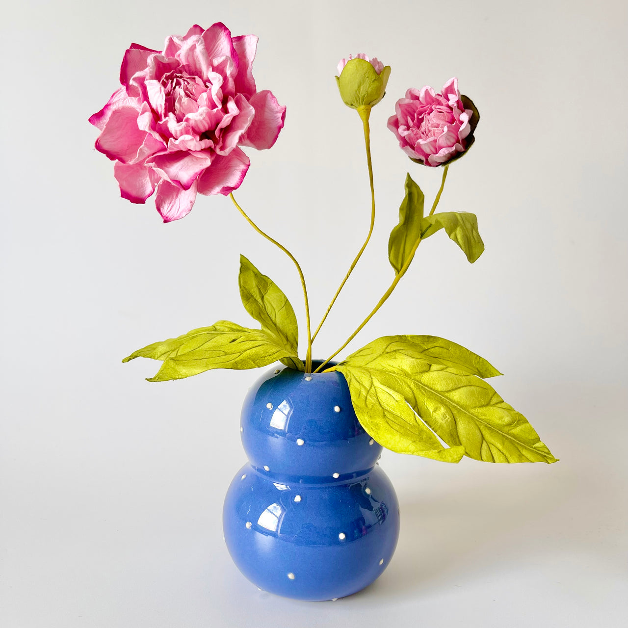 Paper Flowers - Dahlia Bunch | Pink with Magenta Tips by Nibbanah. Australian Art Prints, Gifts, Fashion and Homewares. Green Door Decor. www.greendoordecor.com.au