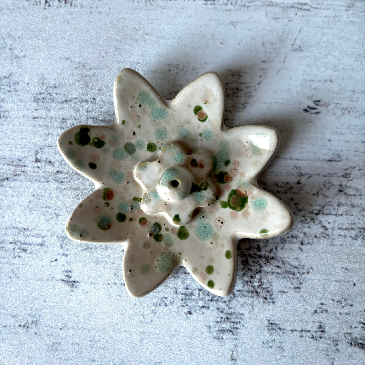 Petal Incense Holder | Green Spots by Bei Creative. Australian Art Prints and Homewares. Green Door Decor. www.greendoordecor.com.au