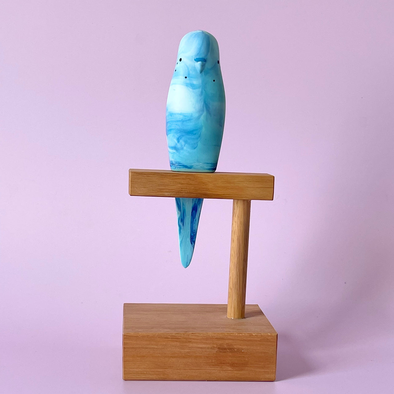 Pete Cromer | Resin Budgerigar #10. Australian Art Prints and Homewares. Green Door Decor. www.greendoordecor.com.au