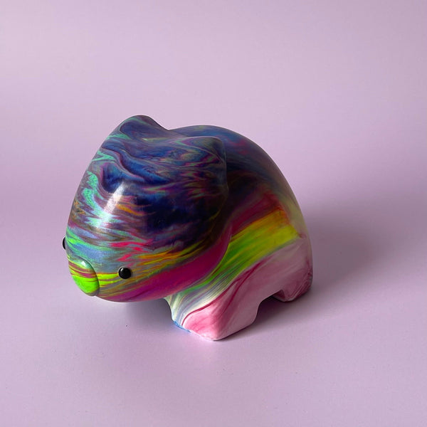 Resin Wombat #2 by Pete Cromer. Australian Art Prints and Homewares. Green Door Decor. www.greendoordecor.com.au