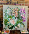 Grotti Lotti Original Painting | Flam'n Iris by Grotti Lotti. Australian Art Prints and Homewares. Green Door Decor. www.greendoordecor.com.au