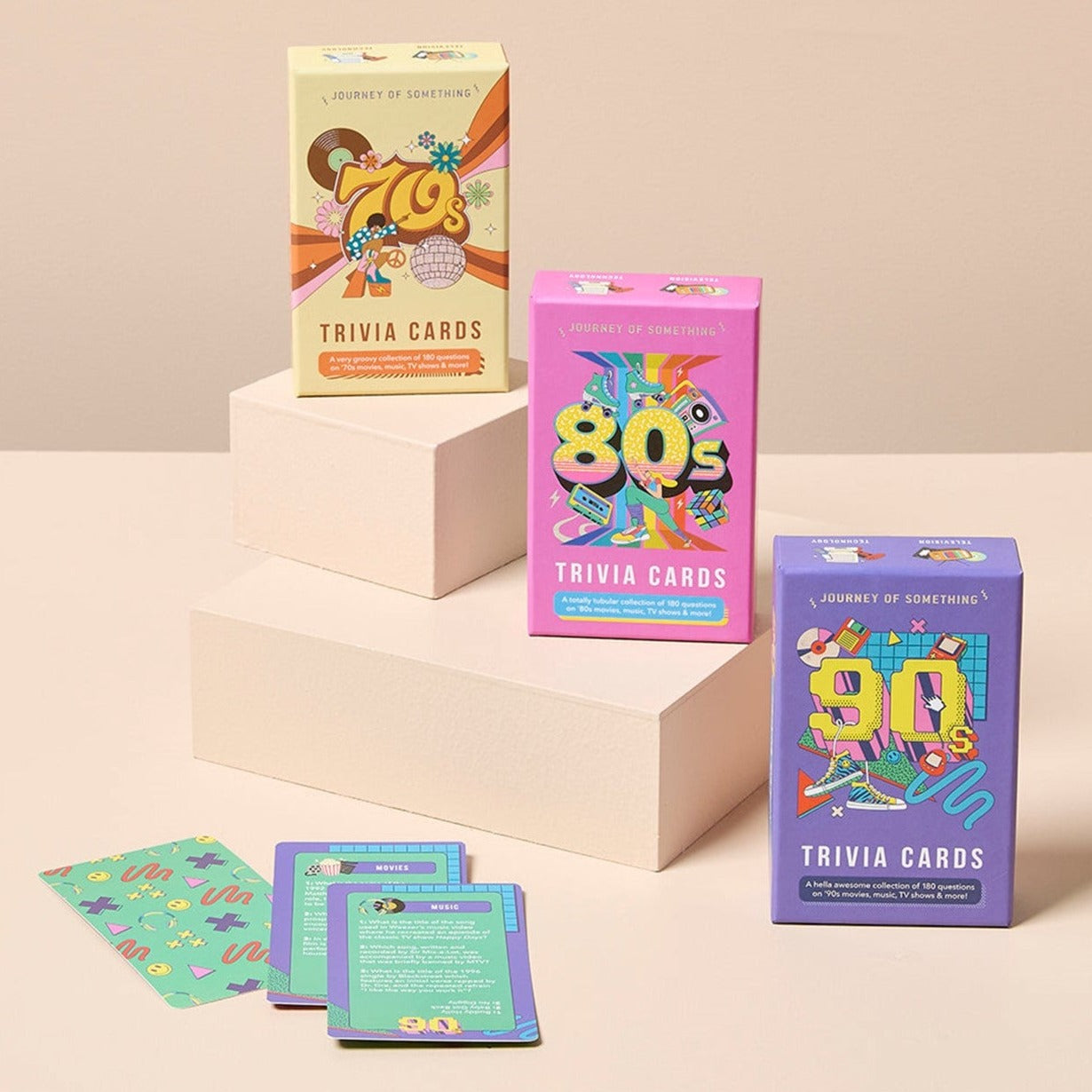 80's Trivia Cards by Journey Of Something. Australian Art Prints and Homewares. Green Door Decor. www.greendoordecor.com.au