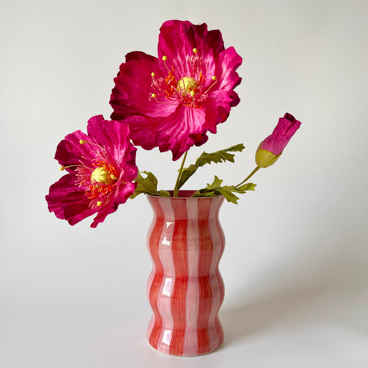 Paper Flowers - Poppy Garden Bunch | Magenta Pink by Nibbanah. Australian Art Prints, Gifts, Fashion and Homewares. Green Door Decor. www.greendoordecor.com.au