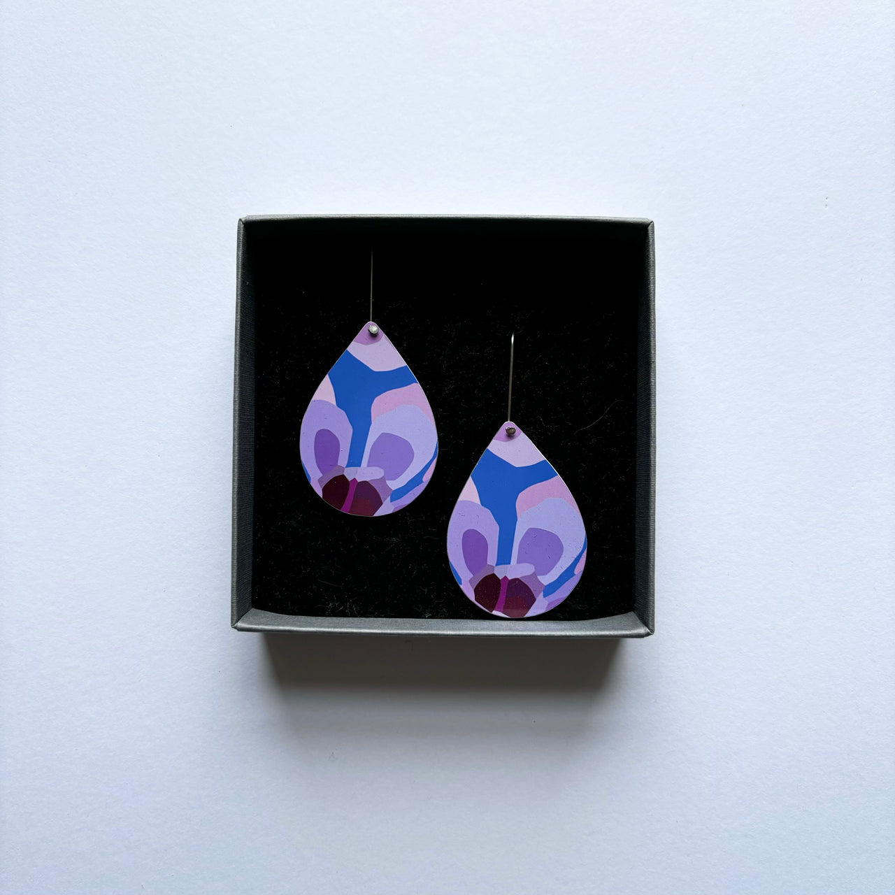 Droplet Shepherds Hook Earrings | Geraldton Wax Blue