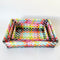 Recycled Plastic Tray - 3 Sizes | Pixel Black by Nibbanah. Australian Art Prints, Gifts, Fashion and Homewares. Green Door Decor. www.greendoordecor.com.au