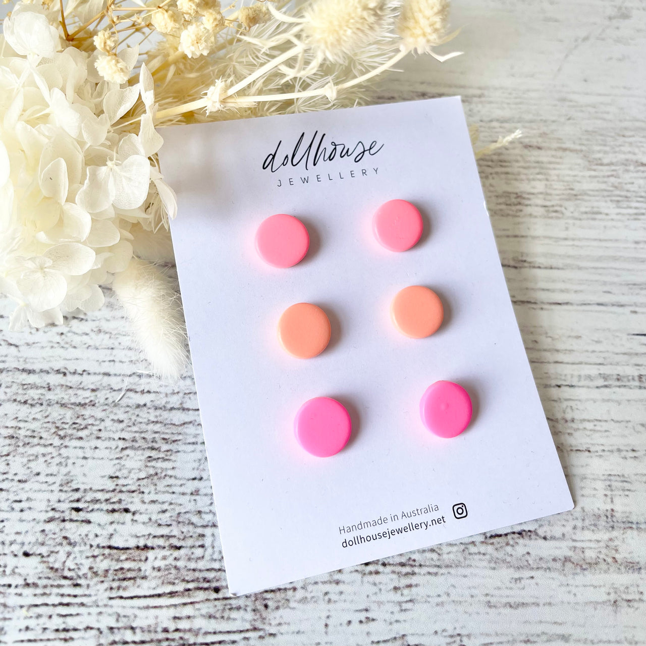 Dollhouse Stud Pack | Watermelon by Dollhouse Jewellery. Australian Art Prints and Homewares. Green Door Decor. www.greendoordecor.com.au